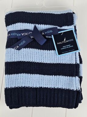 Nautica Kids: Striped Super Soft Chenille Blanket